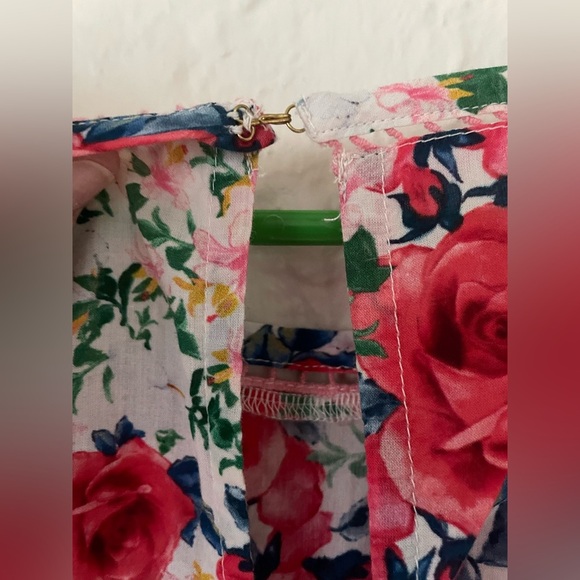 LoveShackFancy Rush Of Red Novalie Scoop Neck Mini Dress SKU: 11315774; S - Picture 7 of 12